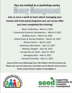 Money Management Training @ Portage Learning & Literacy Centre