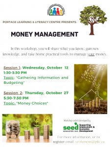 Money Management Classes @ Portage Learning & Literacy Centre