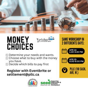 Money Choices: Workshop @ Portage Learning & Literacy Centre