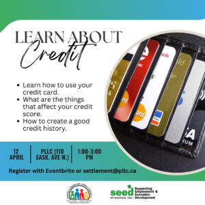 Learn About Credit: Workshop @ Portage Learning & Literacy Centre