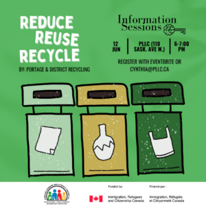 Recycling Information Session by Portage and District Recycling @ Portage Learning and Literacy Centre