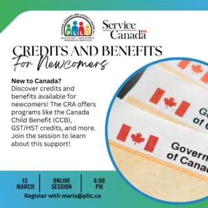 Credits and Benefits for Newcomers by Service Canada