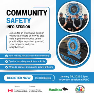 Community Safety Info Session @ Portage Learning and Literacy Centre