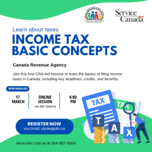 Income Tax: Basic Concepts by CRA Online Session @ Online Session