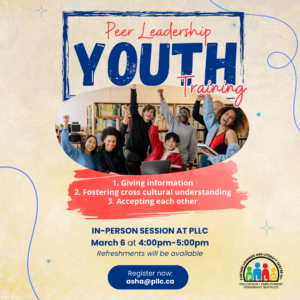 Youth Peer Leadership Training @ Portage Learning and Literacy Centre