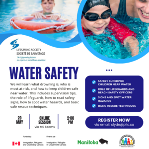 Water Safety Info Session by Lifesaving Society Manitoba @ Online Session