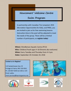 Read more about the article Newcomers’ Welcome Centre Swim Program