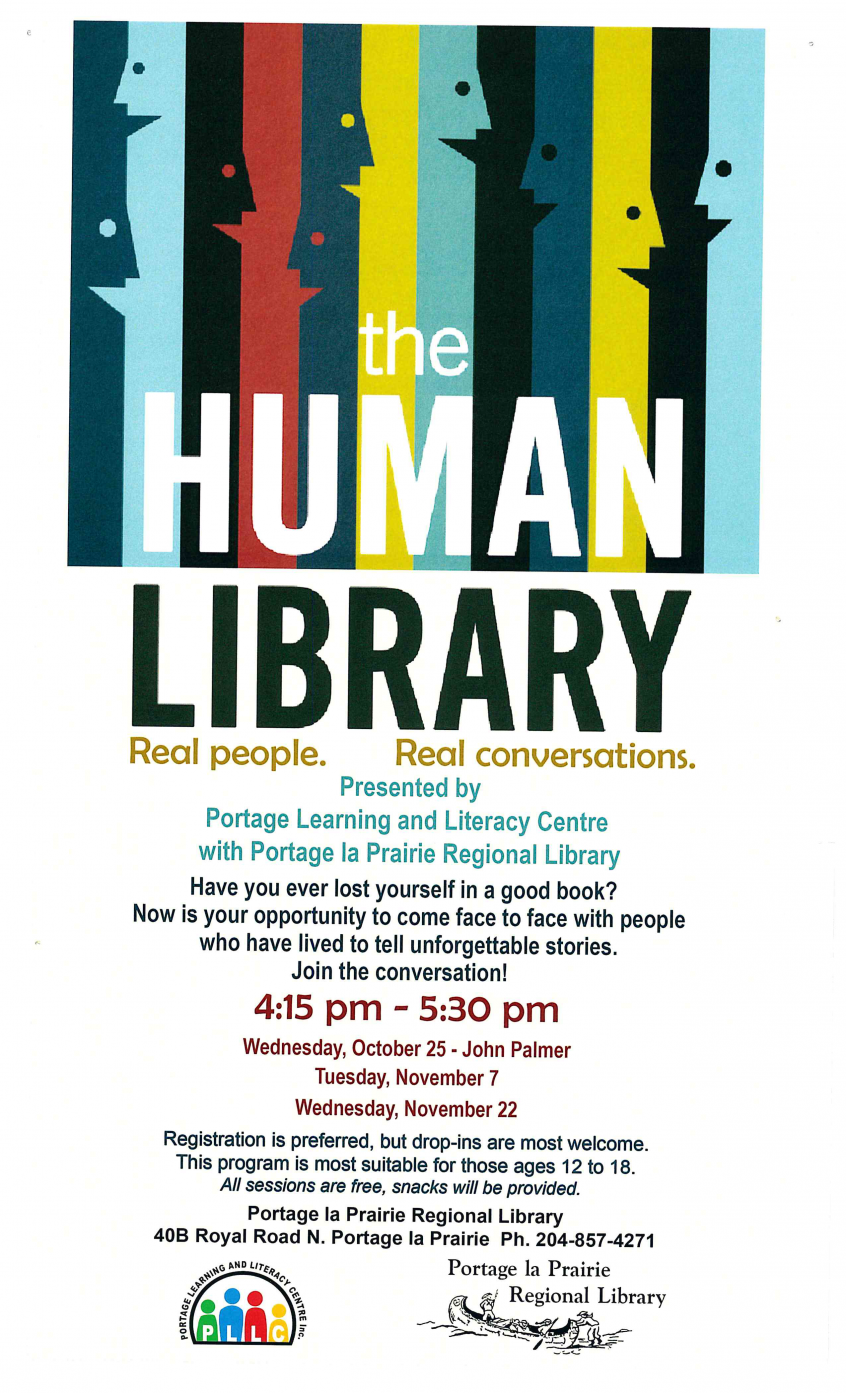 The Human Library series at the Portage Regional Library Portage
