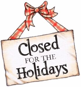 Read more about the article PLLC is closed for the holidays
