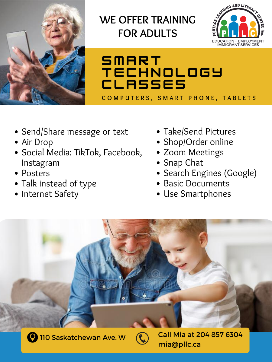 Smart Technology Classes | Portage Learning and Literacy Centre ...